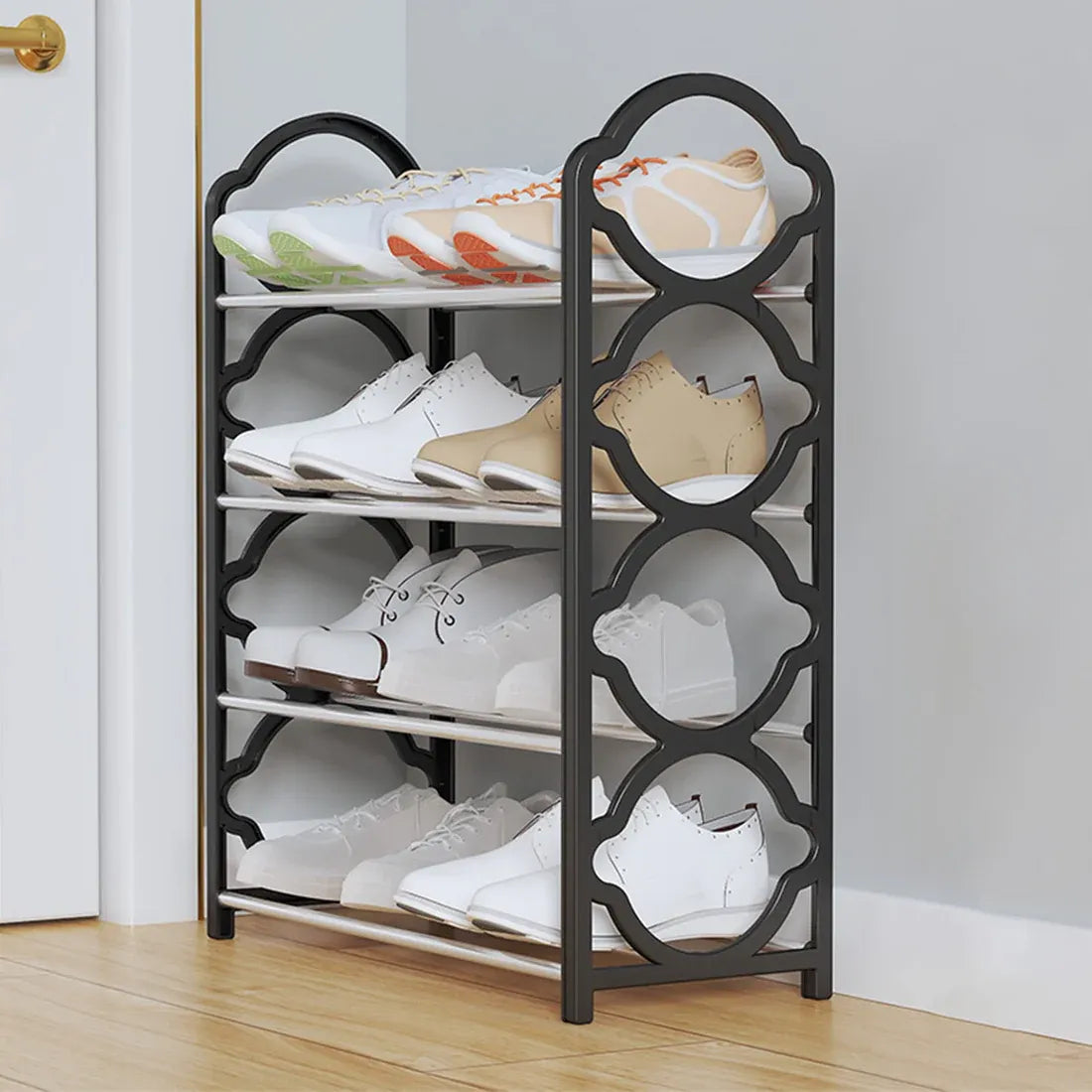 Non-Breakable Floor Standing Shoes Rack - 4 layer